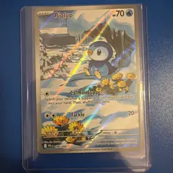 Full Art PIPLUP Card • ILLUSTRATION RARE 098/094 • Pokemon ME: Phantasmal Flames - Image 1