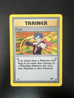 Koga - 106/132 - Pokemon Gym Challenge Unlimited Rare Card WOTC - LP - Image 1