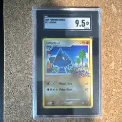 Pokemon Rumble Lucario #12 SGC 9.5 Graded Card Pokemon TCG Card Stock 2009 - Image 1