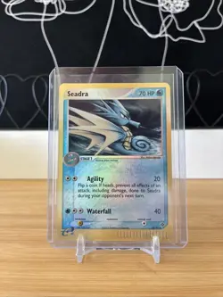 Pokemon TCG Seadra Card 40/97 EX Dragon Reverse Holo LP - Image 1