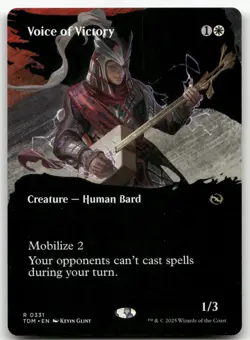 Voice of Victory (Borderless) #331 (NM) Tarkir Dragonstorm TDM Magic MTG - Image 1