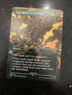 Last March of the Ents - Borderless Mythic - MTG Lord of the Rings - 0418 - LP - Image 1