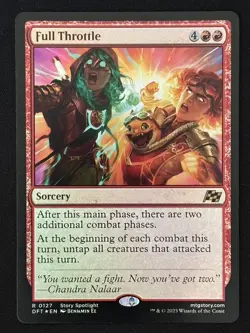 1x MTG Full Throttle (Foil) - Aetherdrift (DFT) #127 - Magic the Gathering - Image 1
