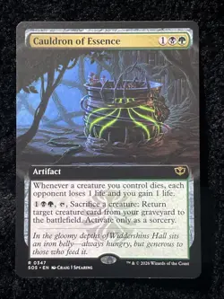Cauldron of Essence (Extended Art) Secrets of Strixhaven Regular MTG #347 - Image 1