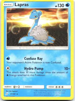 Lapras 31/181 Rare Team Up Pokemon Near Mint - Image 1