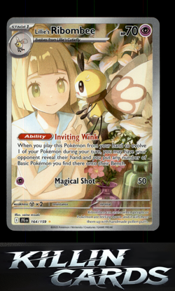 Lillie's Ribombee - 164/159 164/159 Pokemon Illustration Rare SV09: Journey Toge - Image 1