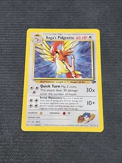 Pokemon Gym Challenge "Koga's Pidgeotto" 27/132 / Regular Rare / Near Mint - Image 1