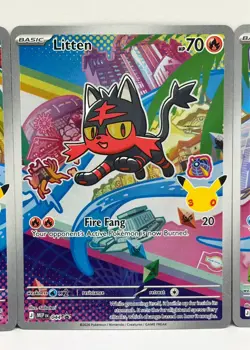 Pokemon TCG First Partner Illustration Collection - Gen 7 Alolan Starter Set - Image 3