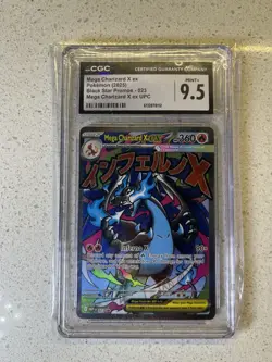 CGC 9.5 Mega Charizard X EX 023 Mega Evolution Promo Holo Pokemon TCG - Image 1