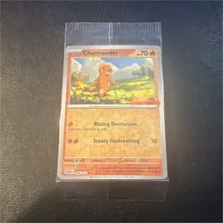 Pokemon Charmander 004/165 Promo Reverse Holo Exclusive Miscellaneous Set - Image 1