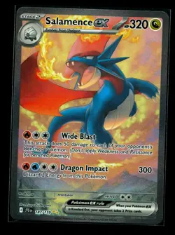 Salamence EX Rare Holo Special Illustration Card 187/159 Sv09: Journey Together - Image 1