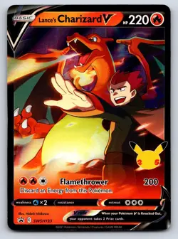Lance's Charizard V SWSH133 Holo Promo Sword & Shield Promo Pokemon Near Mint - Image 1