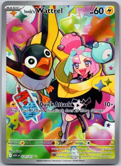 Iono's Wattrel 231/217 Illustration Rare Ascended Heroes NM - Image 1