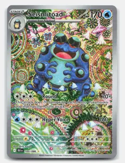Seismitoad 105/086 Holo Illustration Rare Black Bolt Pokemon Holo Lightly Played - Image 1