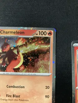 Pokemon TCG Charmeleon 005/165 Charmander 004/165 Cosmos Holo Promo SET NM Swirl - Image 4