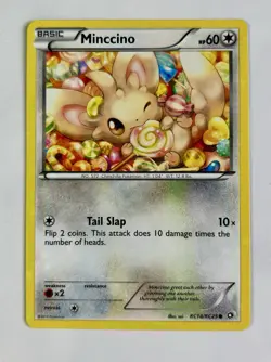 Minccino 2013 Pokemon Legendary Treasures Radiant Collection #RC18/RC25 * LP - Image 1