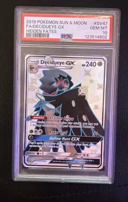 Pokemon Sun & Moon Hidden Fates - PSA 10 Decidueye GX SV47/SV94 - Image 1
