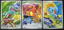 Pokemon First Partner Illustration Collection Series 1 Kanto Gen 1 Starters Set - Image 1