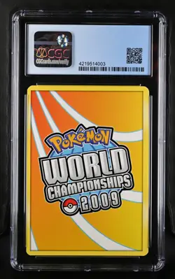 CGC 7.5 Silver Border Filler Card Blank Error 2009 World Championships Pokemon - Image 2