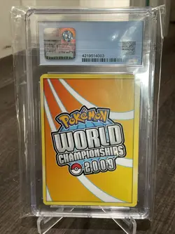 CGC 7.5 Silver Border Filler Card Blank Error 2009 World Championships Pokemon - Image 4