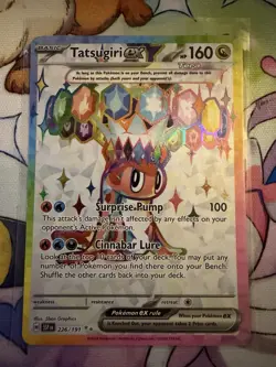 Pokemon TCG Tatsugiri EX 226/191 Surging Sparks Ultra Rare Full Art - Image 1