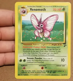 Pokemon TCG Venomoth 31/130 ☆ Rare Base Set 2 VINTAGE NM - Image 1