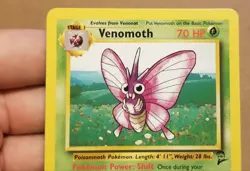 Pokemon TCG Venomoth 31/130 ☆ Rare Base Set 2 VINTAGE NM - Image 2
