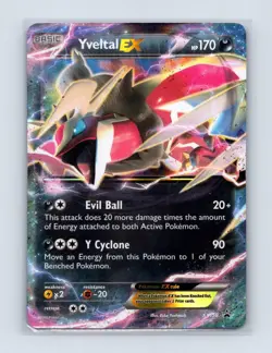 Yveltal EX (Shiny) XY150 Holo Promo XY Promo Pokemon Near Mint - Image 1