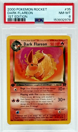 Dark Flareon (2000) Pokemon Rocket #35 - 1st Edition - Image 1
