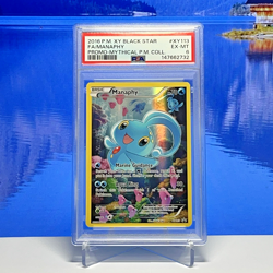 Manaphy XY113 Pokemon XY 2016 Black Star Promo Mythical Full Art Holo PSA 6 - Image 1