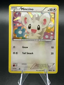 Minccino BW13 Cracked Ice Holo Black Star Promo Pokemon MP - Image 1