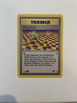 Pokemon TCG 126/132 Warp Point Gym Challenge 1st Ed Common - Image 1