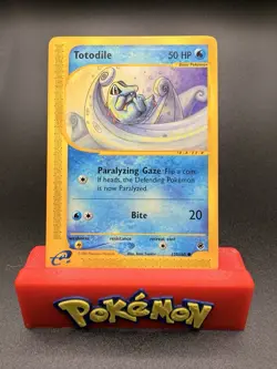 Pokemon TCG Totodile Expedition 135/165 Regular Common - LP/NM - Image 1