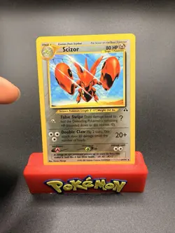 Pokemon TCG Scizor 29/75 Neo Discovery Unlimited Non-Holo Rare LP Condition - Image 1