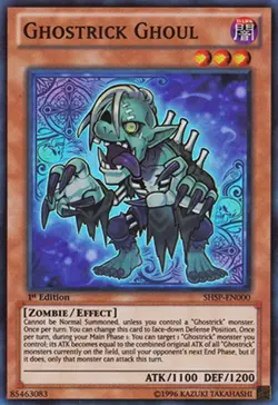Ghostrick Ghoul - SHSP-EN000 - Super Rare - 1st Edition NM Yugioh Shadow Specter - Image 1
