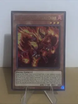 Yugioh Red Lotus King, Flame Crime Maze of Muertos MZMU-EN077 1st Ed Ultra NM - Image 1