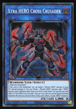 Xtra HERO Cross Crusader - RA04-EN076 - Secret Rare - 1st Edition Yugioh - Image 1