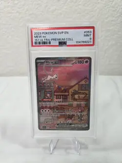 Mew ex EN-151 Ultra Premium Promo Pokemon Card SVP EN 053 PSA 9 - Image 1