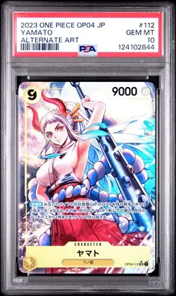 PSA 10 One Piece Japanese Yamato OP04-112 Kingdoms Intrigue Alternate Art OPTCG - Image 1