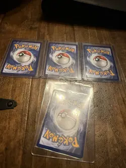 Pokemon TCG Holo Lot Bulbasaur Charmander Squirtle Mega Charizard X EX 4 Cards - Image 2