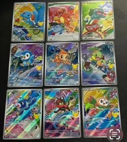 Pokemon 2026 First Partner Illustration Collection Series 1 Promo Set (9 Cards) - Image 1
