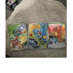 Pokemon TCG Nintendo Bulbasaur Squirtle Charmander Card Lot - 3 English Cards - Image 1