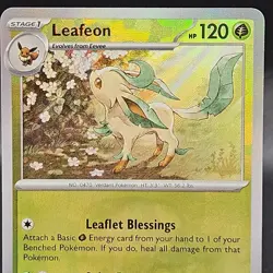 🍃 Pokemon Leafeon 005/131 Prismatic Evolutions Masterball Pokemon Card Tcg - Image 2