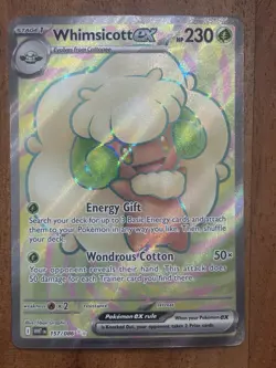 Pokemon TCG Whimsicott ex 157/086 White Flare Ultra Rare NM Card - Image 1