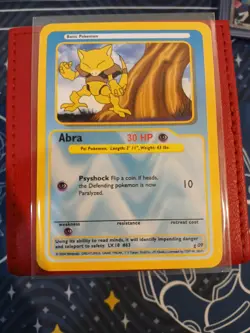 Pokemon 2004 Funskool Abra Card Nintendo Indian G 09 and F01 Near Mint set of 2 - Image 3