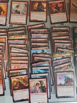 64 Red Rare MTG Cards Ungraded Sleeved Excellent Condition - Image 5