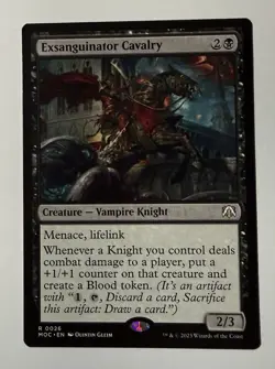 Exsanguinator Cavalry *Regular* MOC 26 NM MTG Magic - Image 1