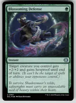 Blossoming Defense Foil U Lorwyn Eclipsed 167 NM - Image 1