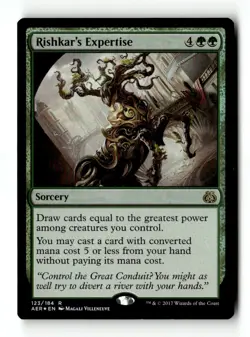 MTG | Rishkar's Expertise | AER | Foil | Moderately Played | English - Image 1