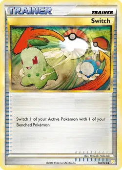 Switch 102/123 HeartGold & SoulSilver Pokemon Card LP - Image 1
